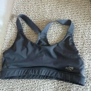 Women's Black Racerback Sports Bra - Lightweight Support
